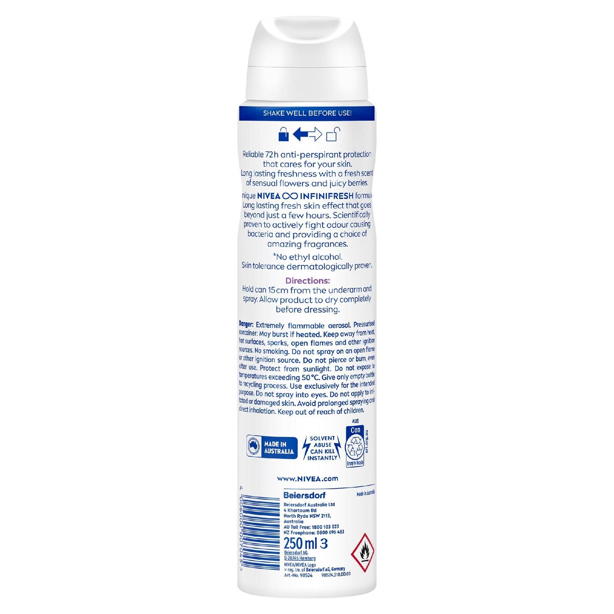 Nivea Anti-perspirant Fresh Sensation 250ml
