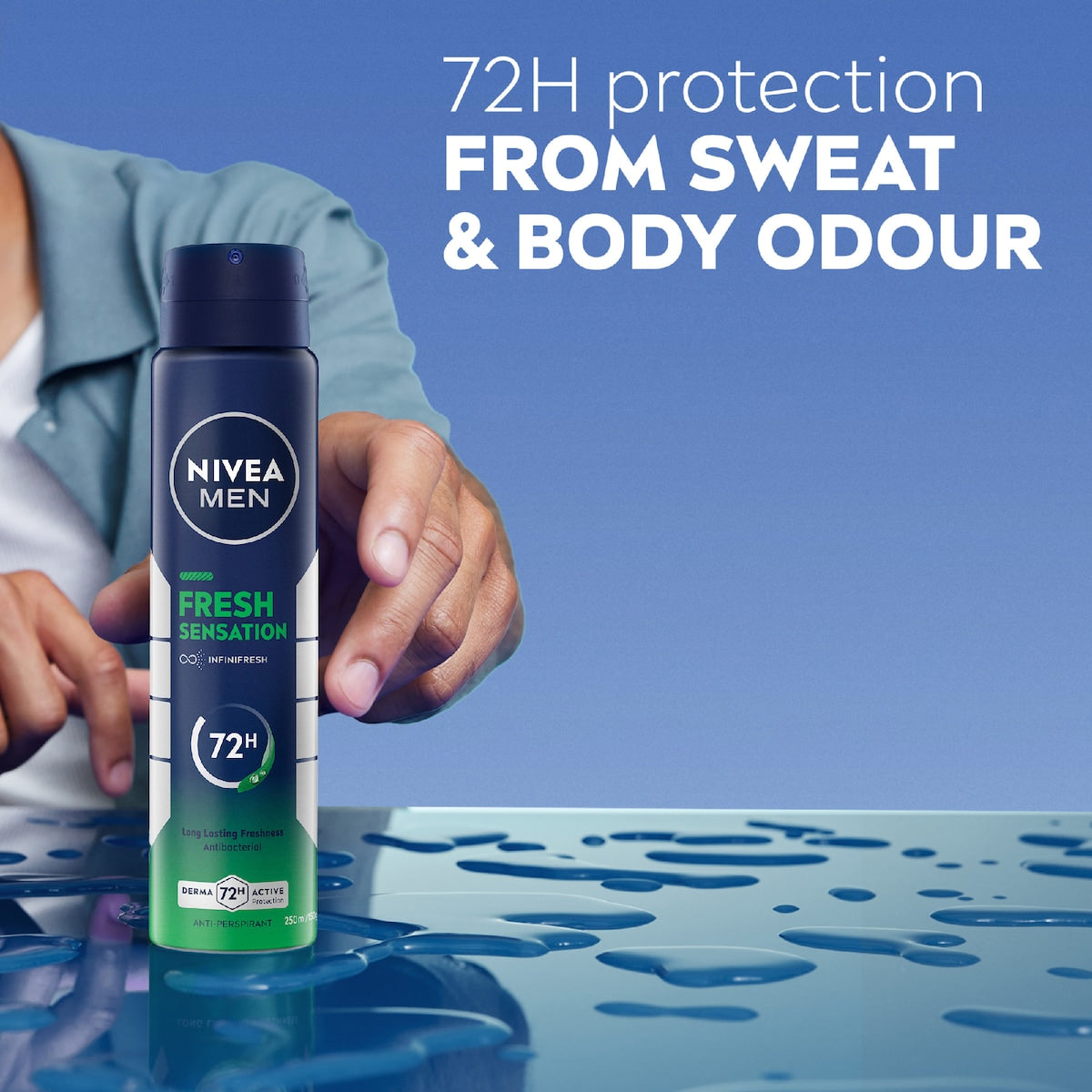 Nivea Men Fresh Sensation 72hr Antiperspirant Deodorant 250ml