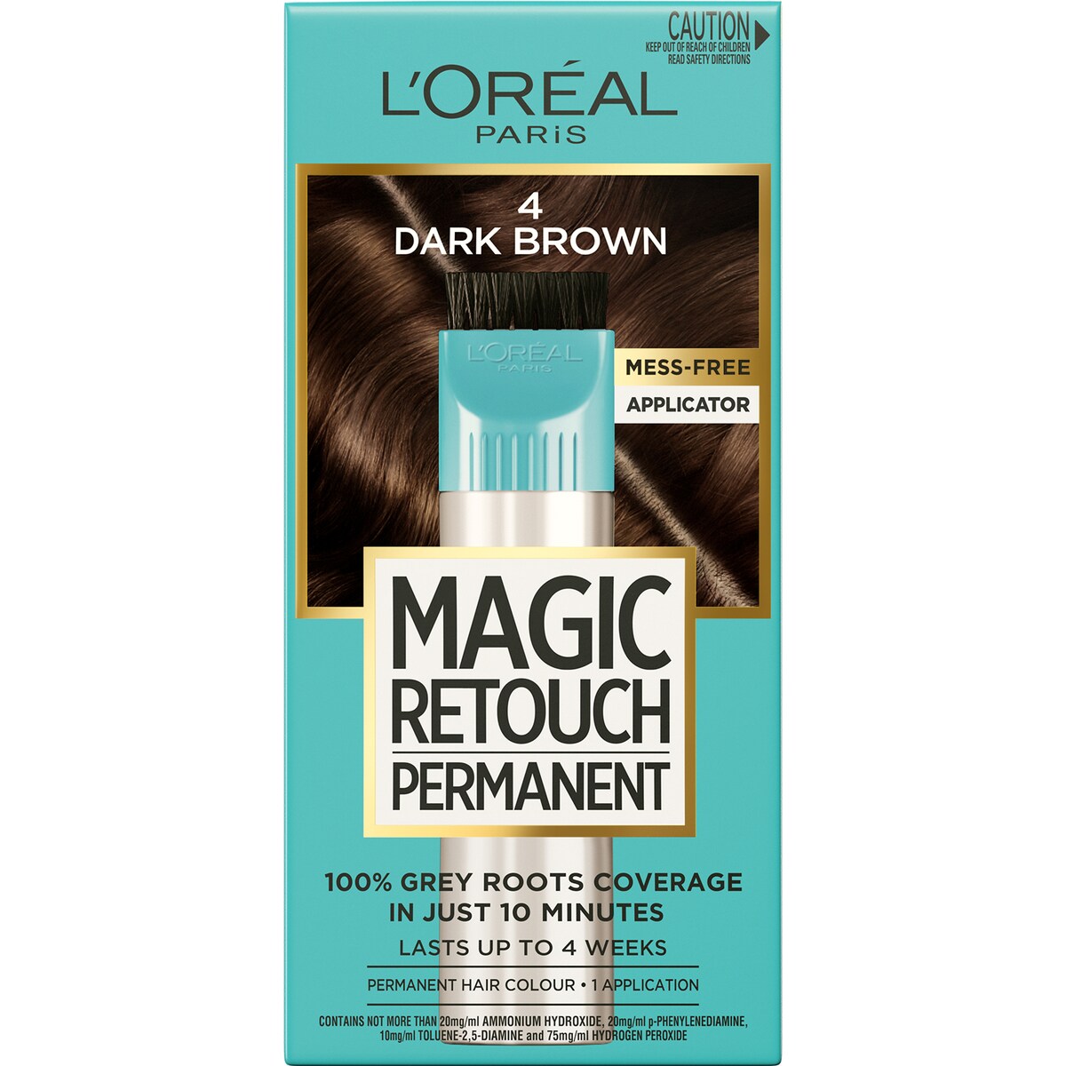 L'Oreal Paris Magic Retouch Permanent Hair Colour 4 Dark Brown each