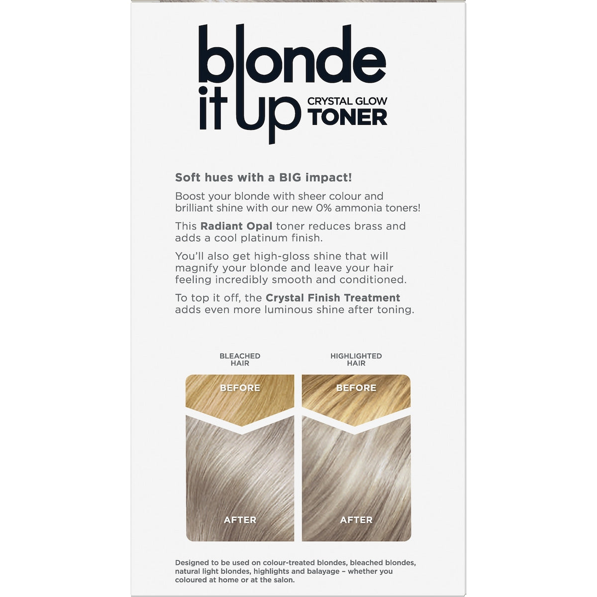 Clairol Blonde It Up Toner Radiant Opal Semi Permanent Each