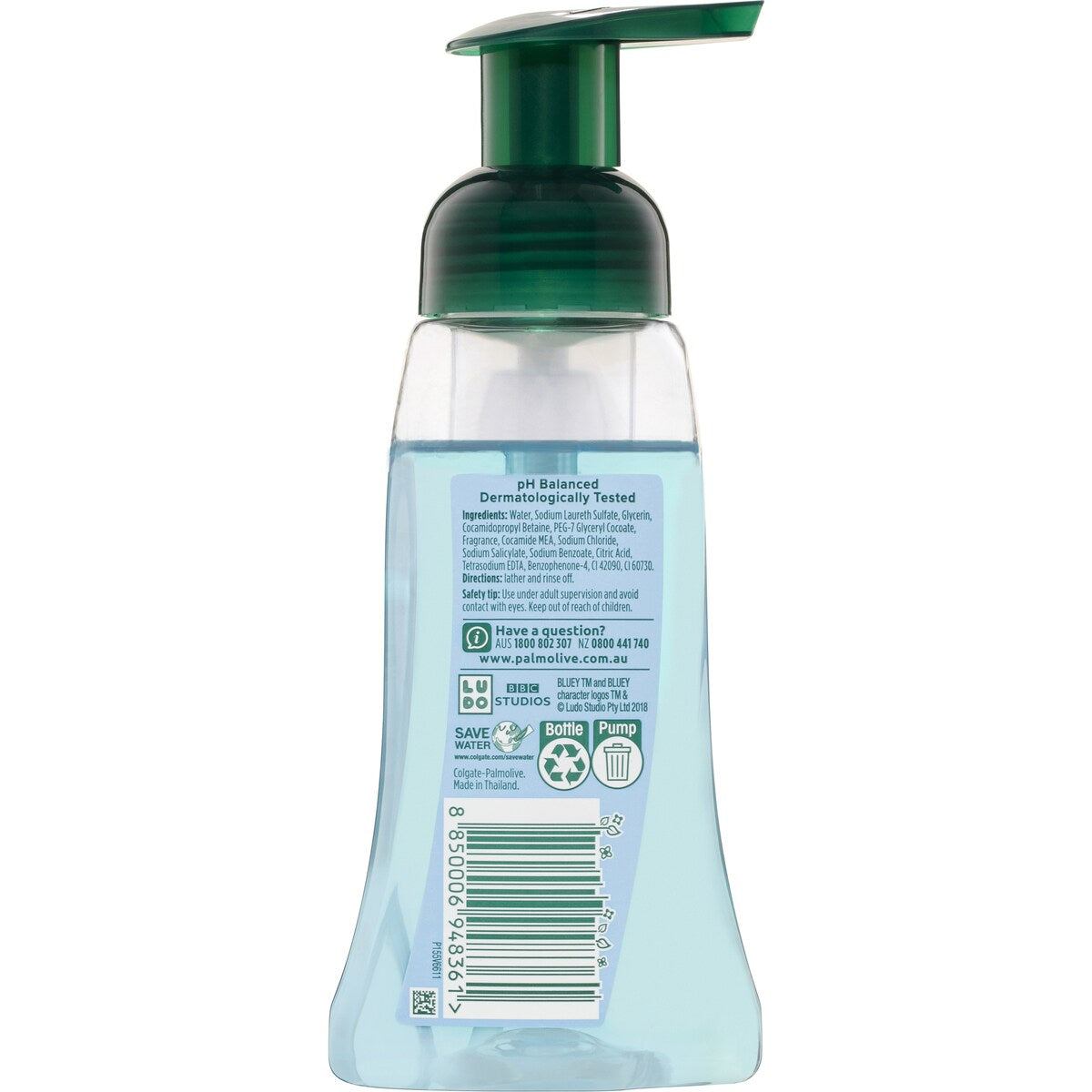Palmolive Kids Foaming Liquid Hand Wash Bluey Cheeky Berry 250ml