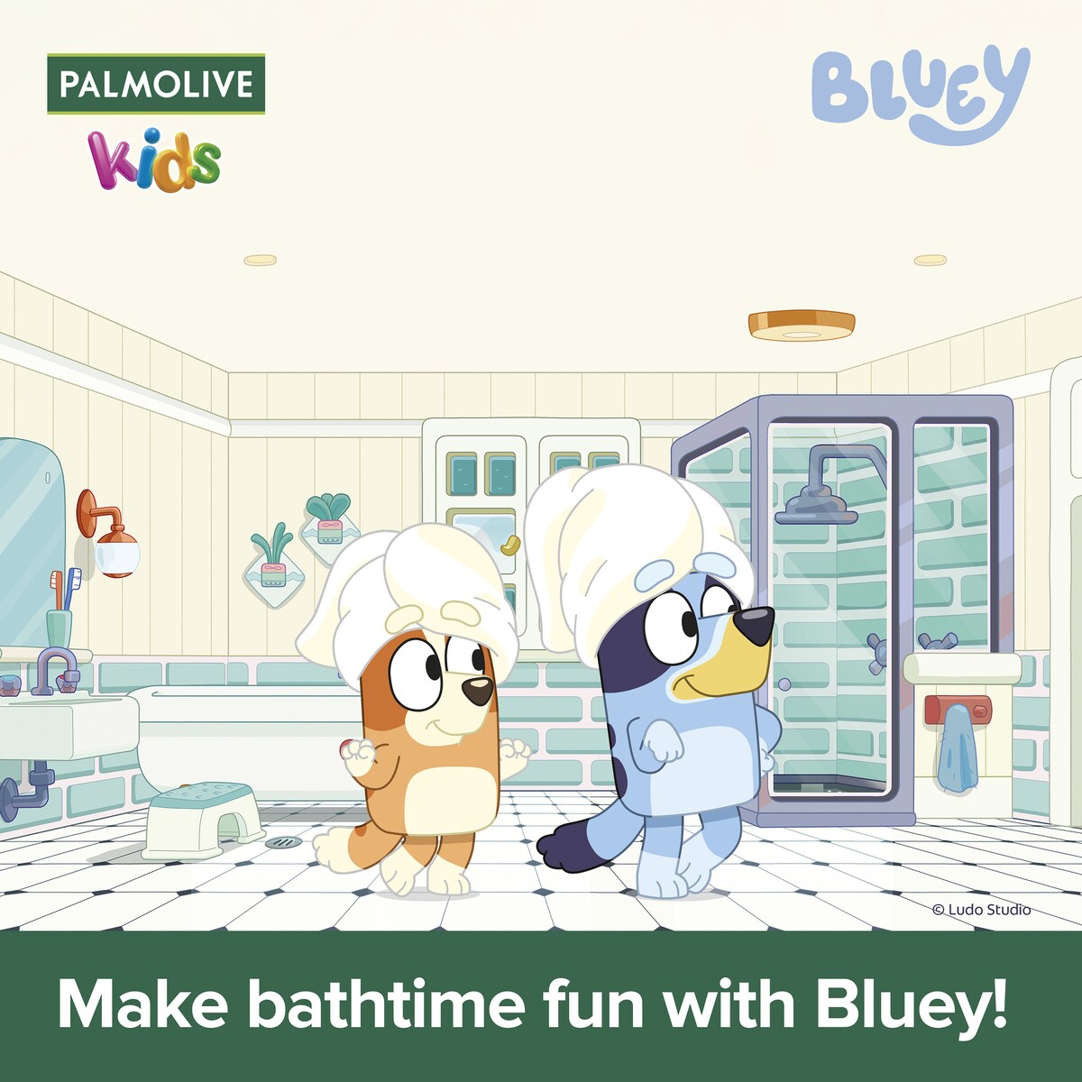 Palmolive 3 In 1 Bluey Kids Shampoo Conditioner & Body Wash 350mL