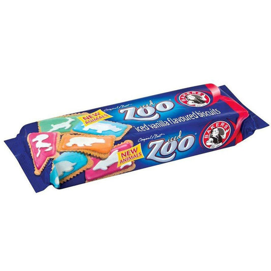 Bakers Iced Zoo Biscuits 150g