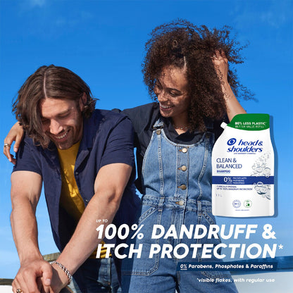 Head & Shoulders Clean & Balanced Refill Shampoo 1.1L