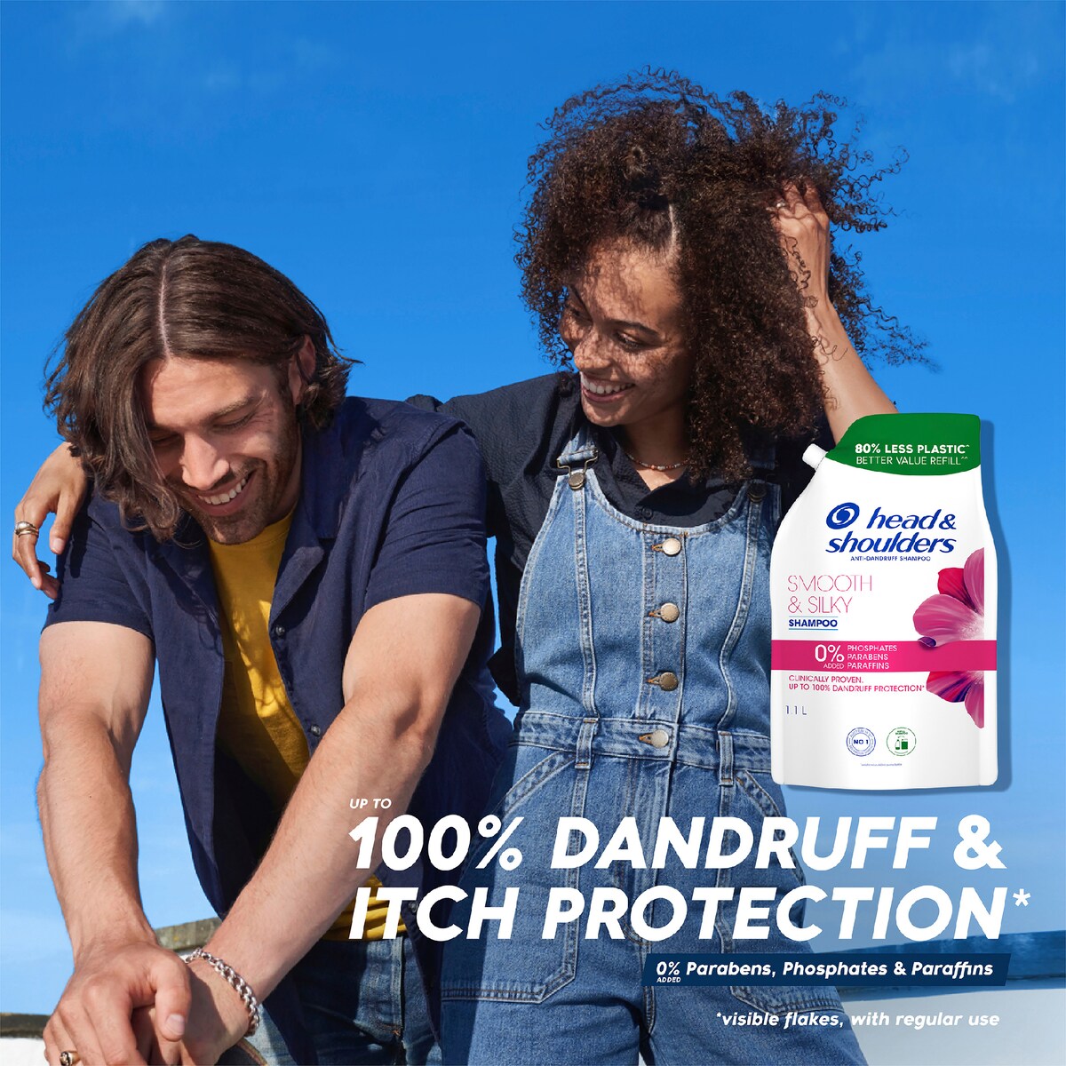 Head & Shoulders Smooth & Silky Refill Shampoo 1.1L