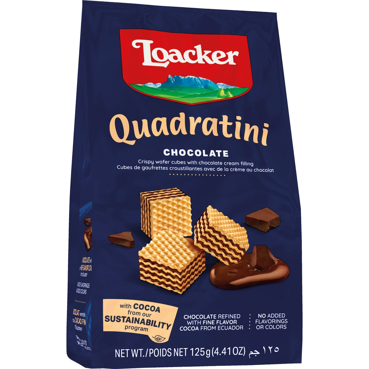 Loacker Quadratini Chocolate 125g Each