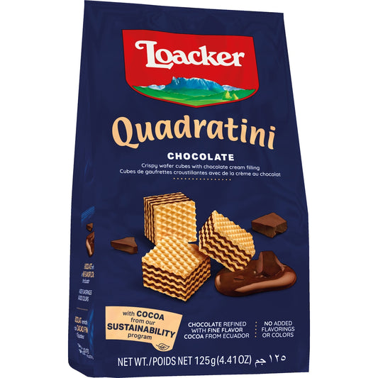 Loacker Quadratini Chocolate 125g Each