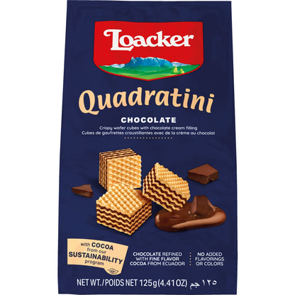 Loacker Quadratini Chocolate 125g Each