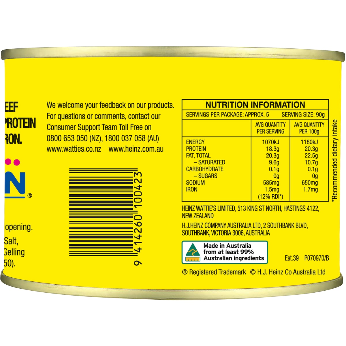 Pacific Corned Beef 453g