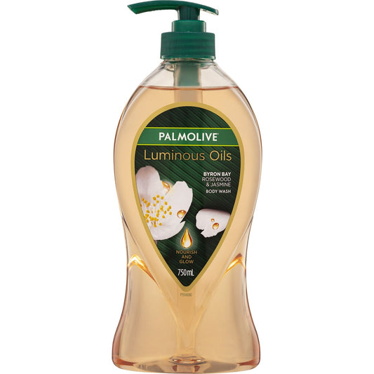 Palmolive Body Wash Shower Gel Luminous Oils Rosewood Jasmine 750mL