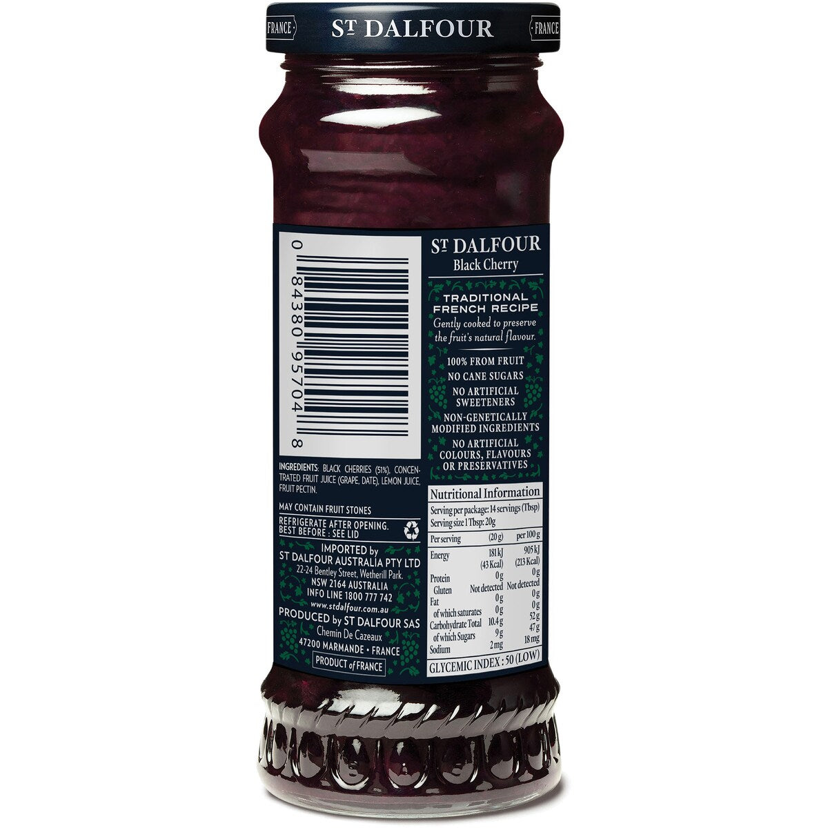 St Dalfour Black Cherry 284g