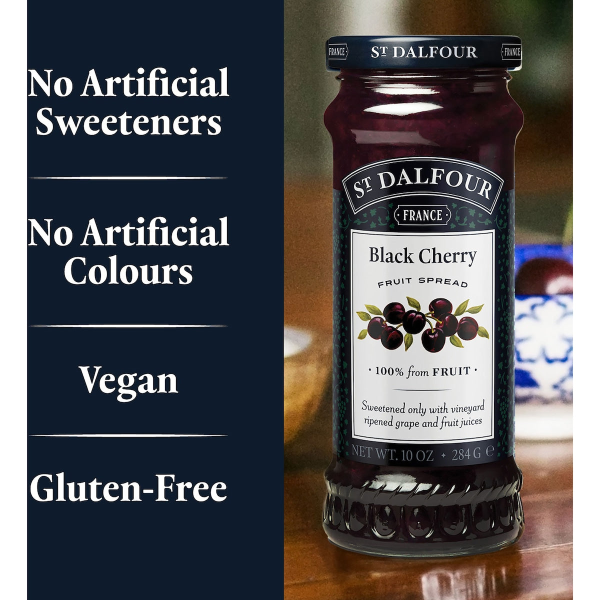 St Dalfour Black Cherry 284g