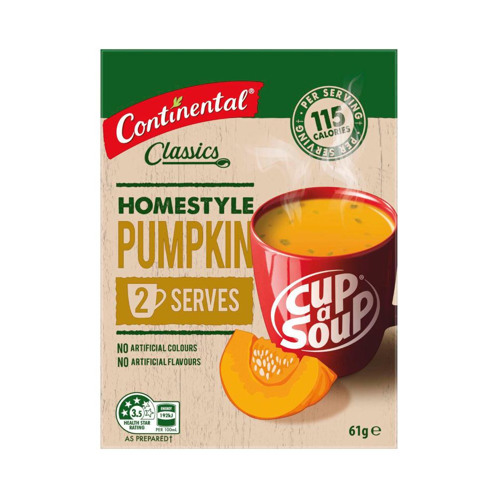 Continental Cup A Soup Homestyle Pumpkin Soup Serves 2 - 61g