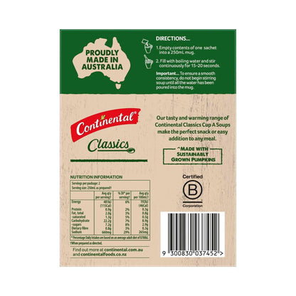 Continental Cup A Soup Homestyle Pumpkin Soup Serves 2 - 61g