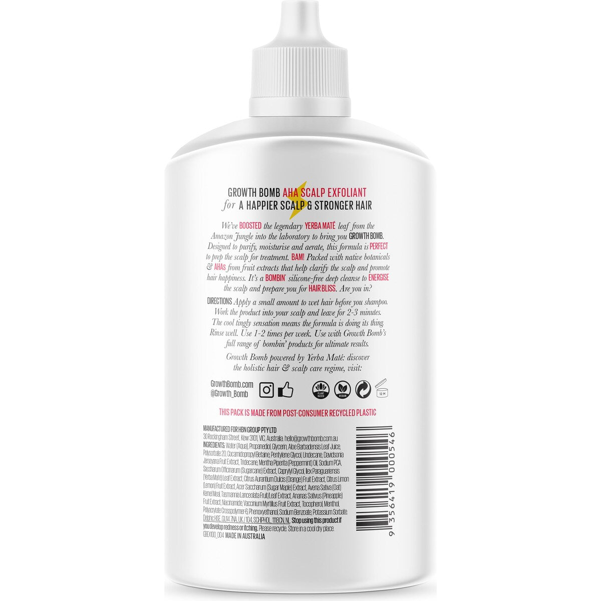 Growth Bomb Growth Bomb Aha Scalp Exfoliant 100ml