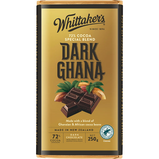 Whittakers Block Dark Ghana 250g