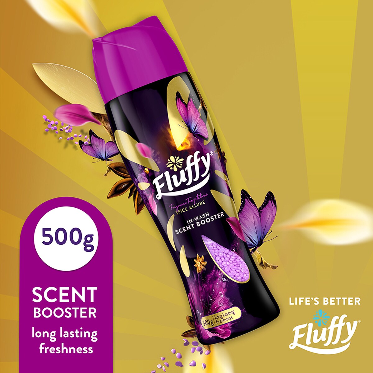 Fluffy In-Wash Scent Booster Spice Allure 500g