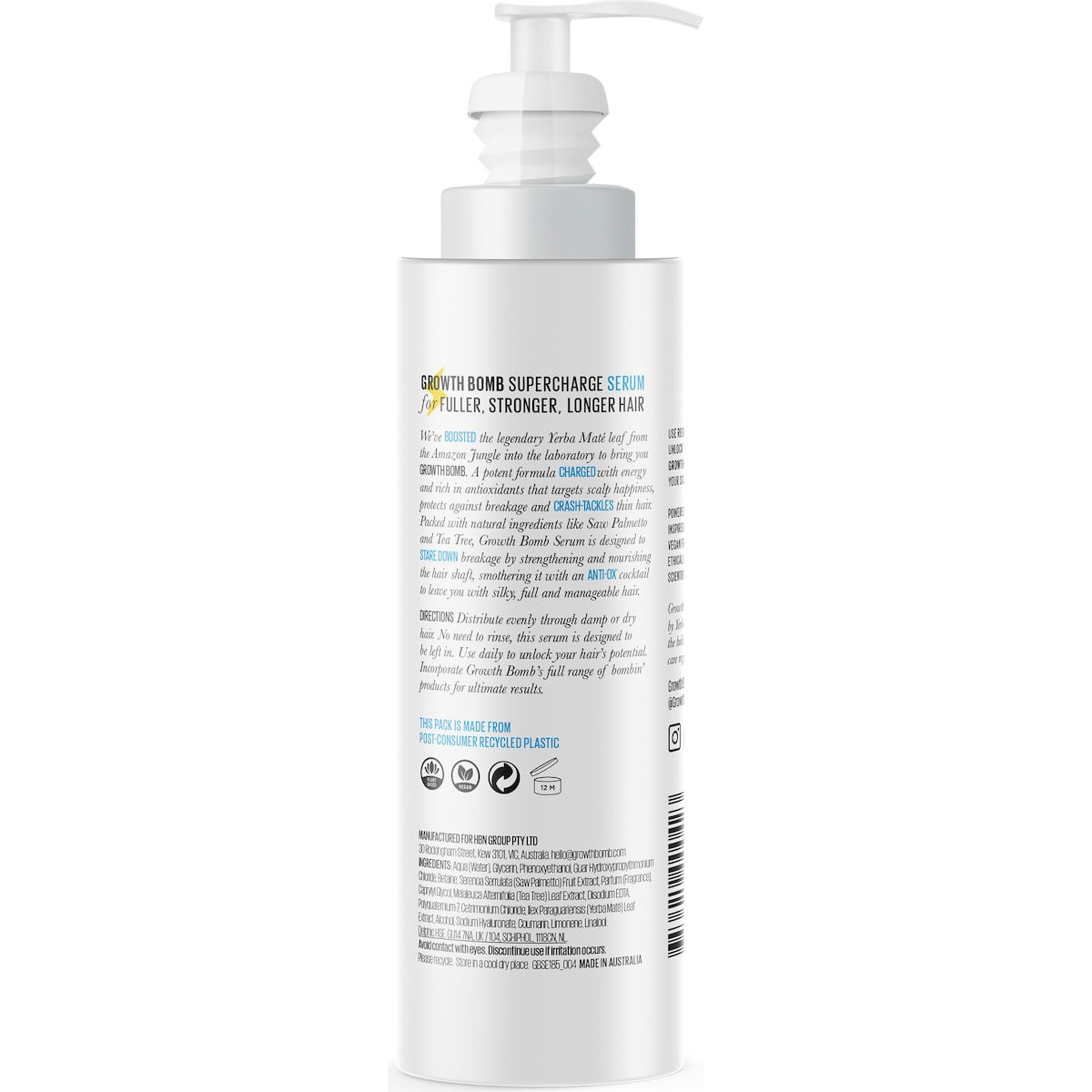 Growth Bomb Hair Supercharge Leave-in Serum 185ml