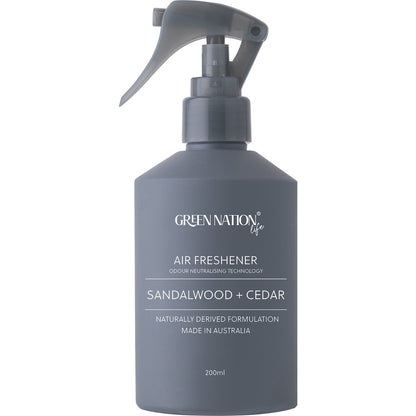Green Nation Air Freshener Spray Sandalwood + Cedar 200mL