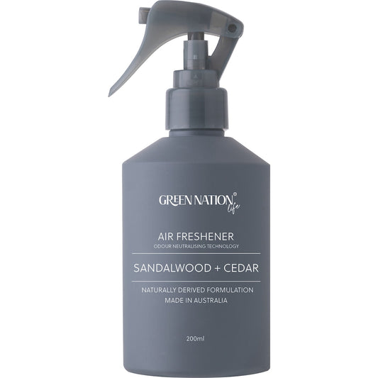 Green Nation Air Freshener Spray Sandalwood + Cedar 200mL