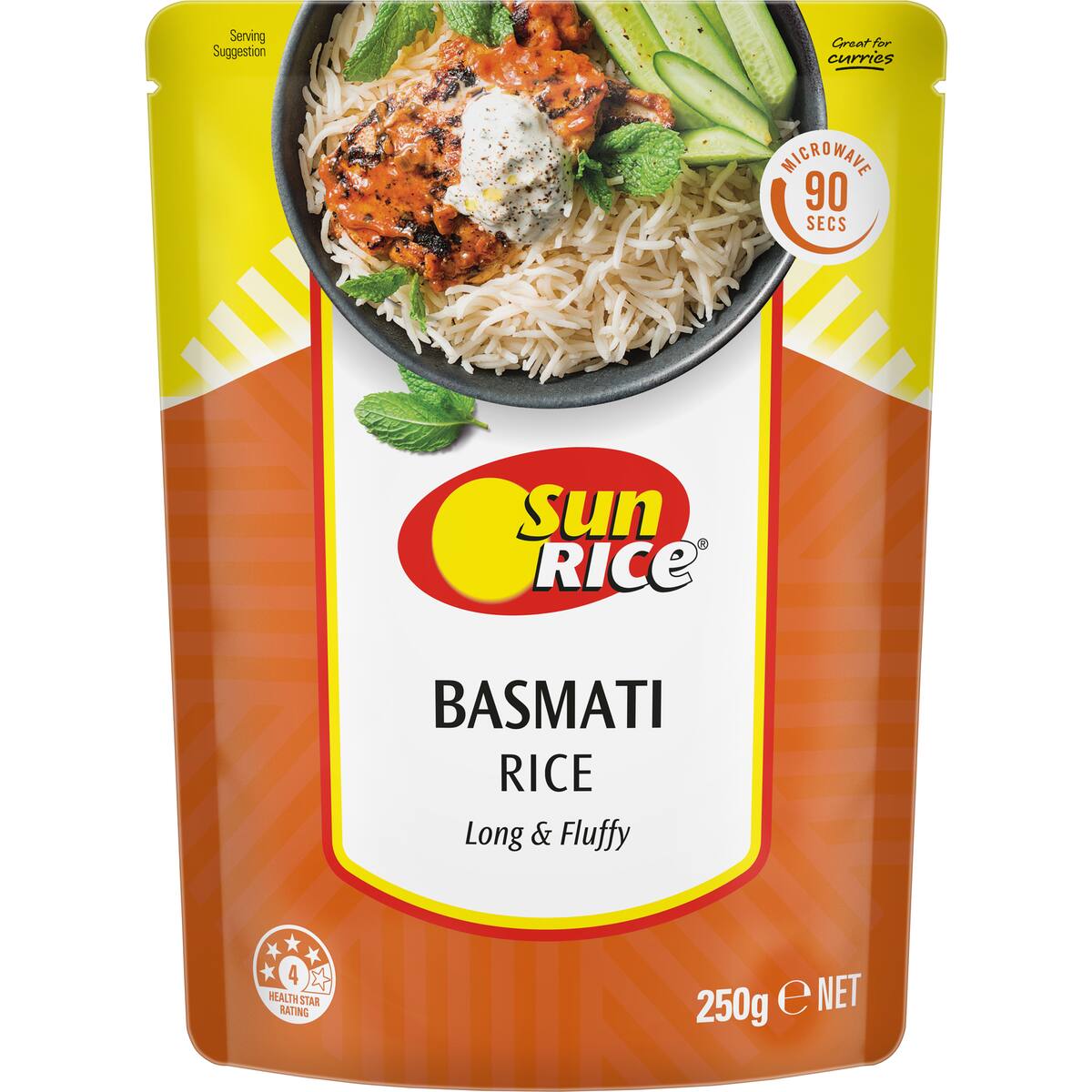 Sunrice Microwave Basmati Rice 250g