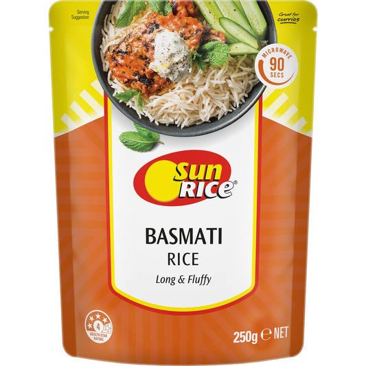 Sunrice Microwave Basmati Rice 250g