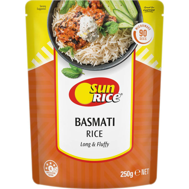 Sunrice Microwave Basmati Rice 250g
