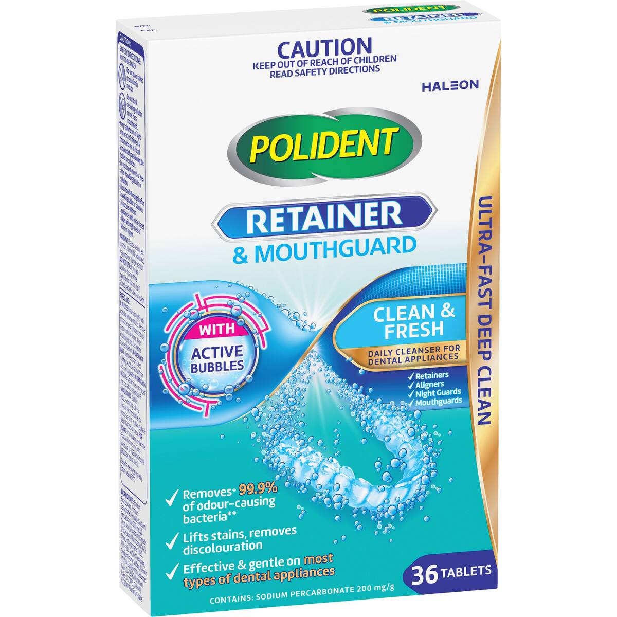 Polident Retainer & Mouthguard Daily Cleanser 36 Pack
