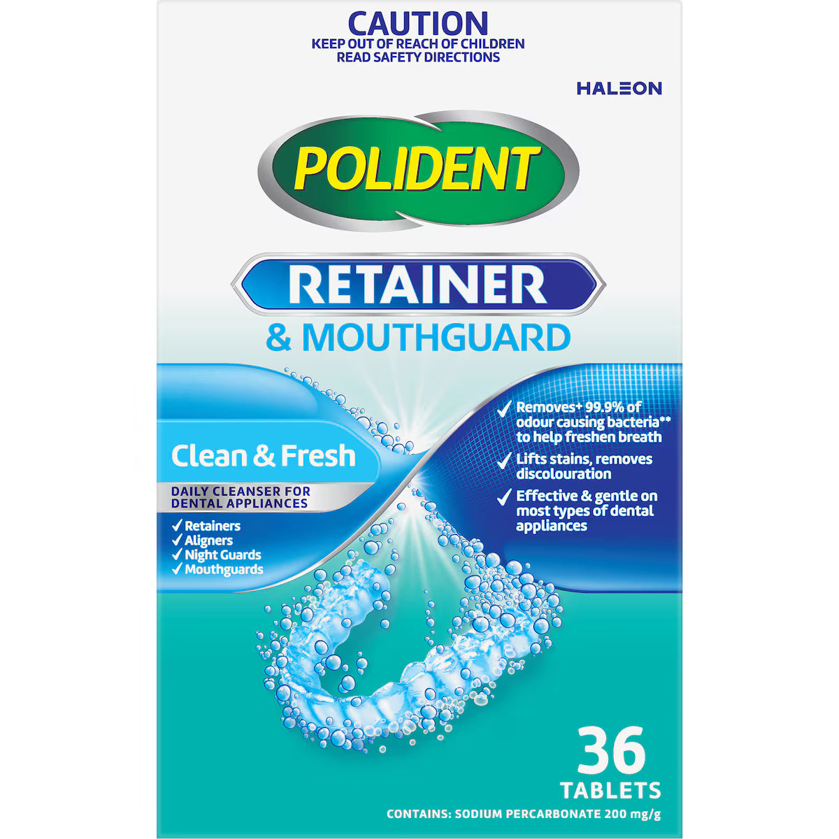 Polident Whitening Denture Cleaner For Dentures And Partials | 36 pack