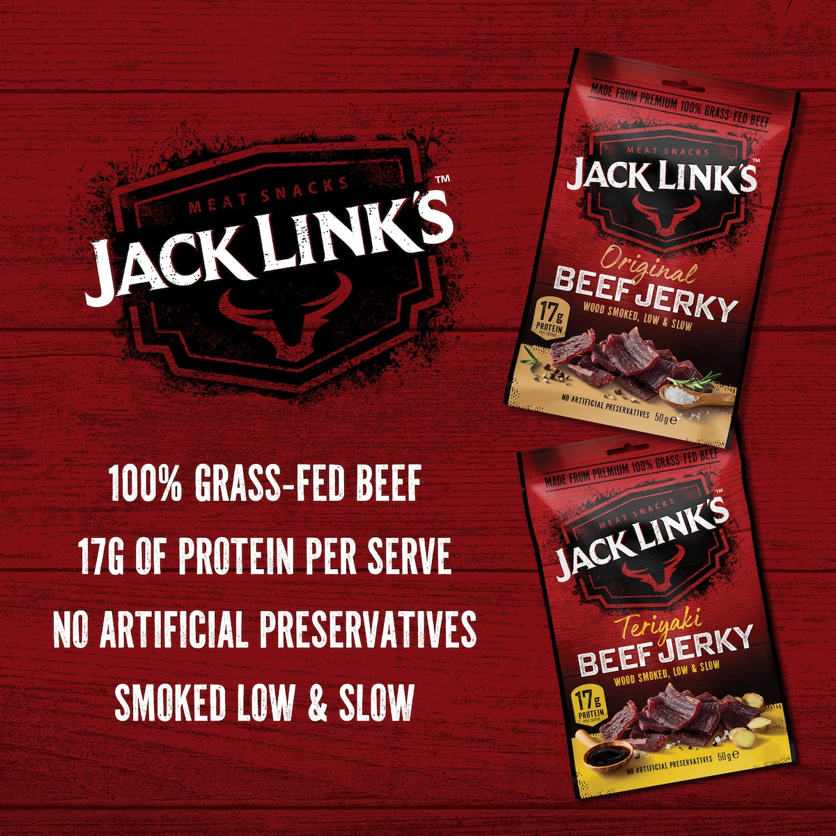 Jack Links Teriyaki Beef Jerky 50g