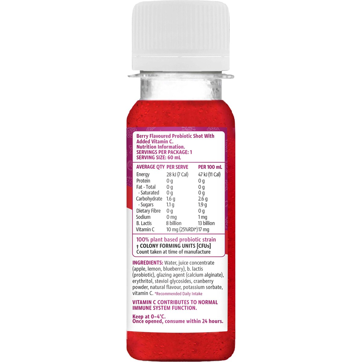 Perkii Immunity Super Berry Probiotic Shot 60mL
