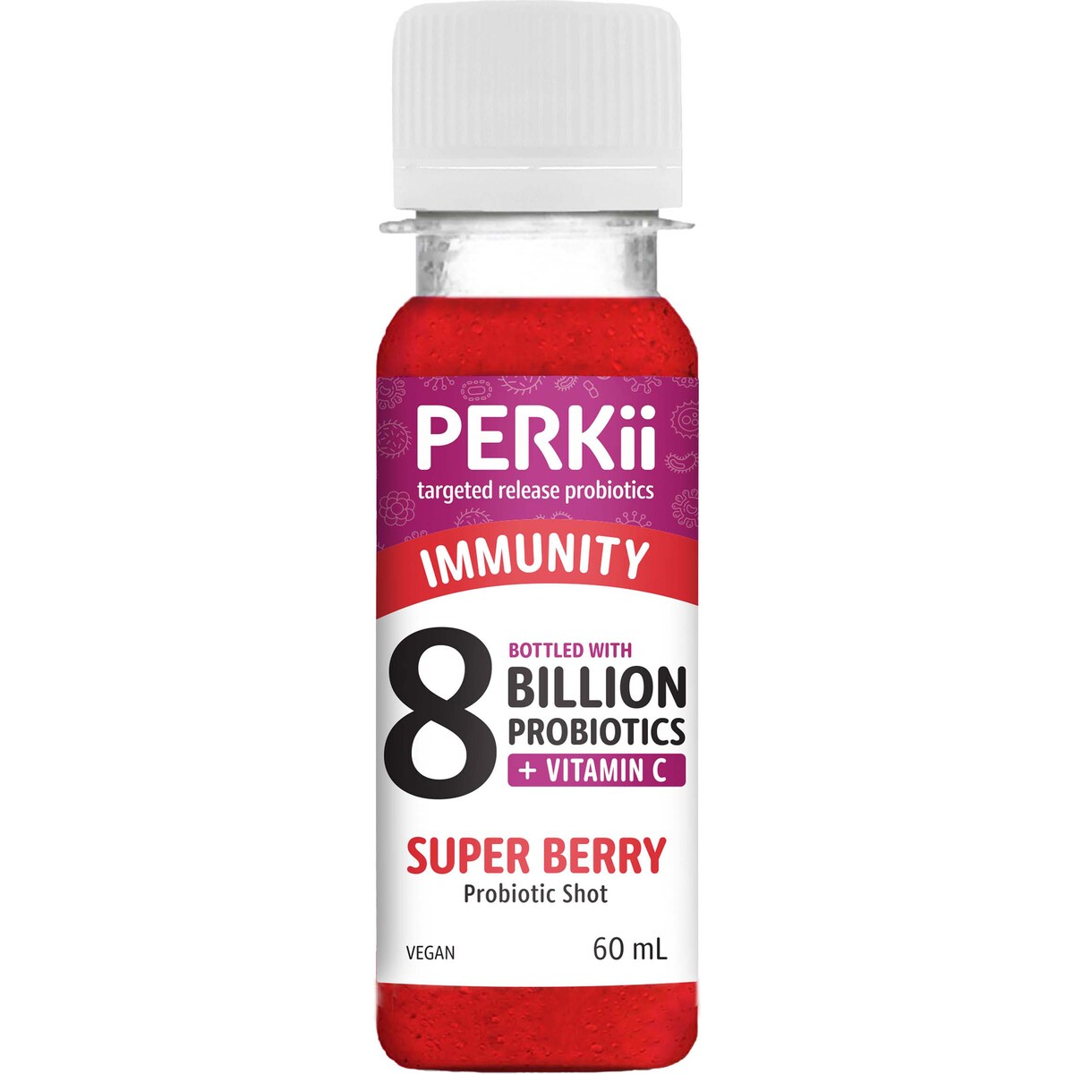 Perkii Immunity Super Berry Probiotic Shot 60mL