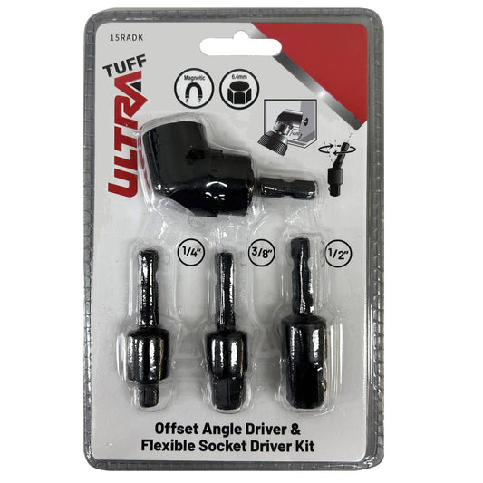Ultra Tuff Offset Angle Driver & Flexible Socket Driver Kit 15RADK