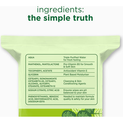 Simple Cleansing Facial Wipes 50 Pack