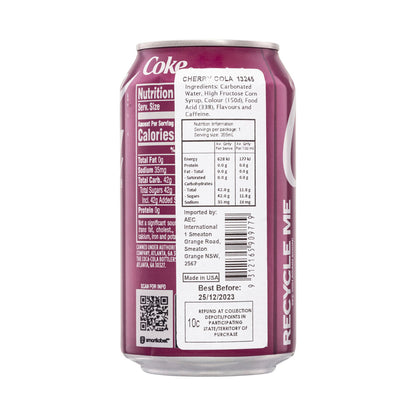 Coca-Cola Cherry Cola Can - 355mL