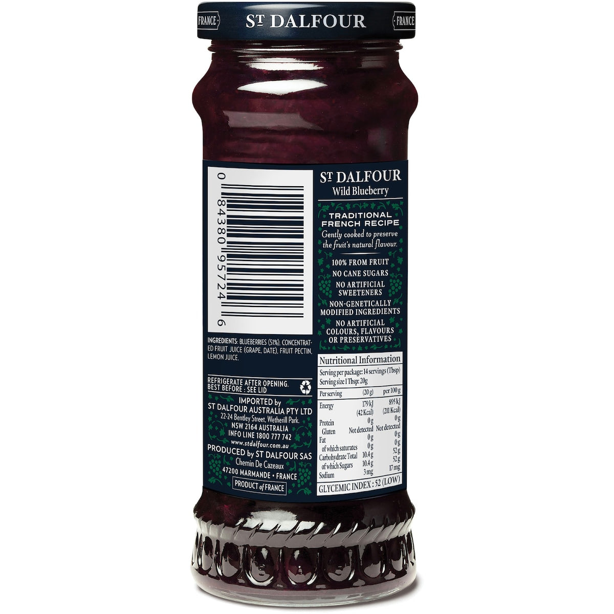 St Dalfour Wild Blueberry 284g