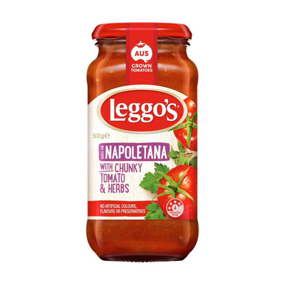 Leggo's Napoletana With Chunky Tomato & Herbs Pasta Sauce - 500g