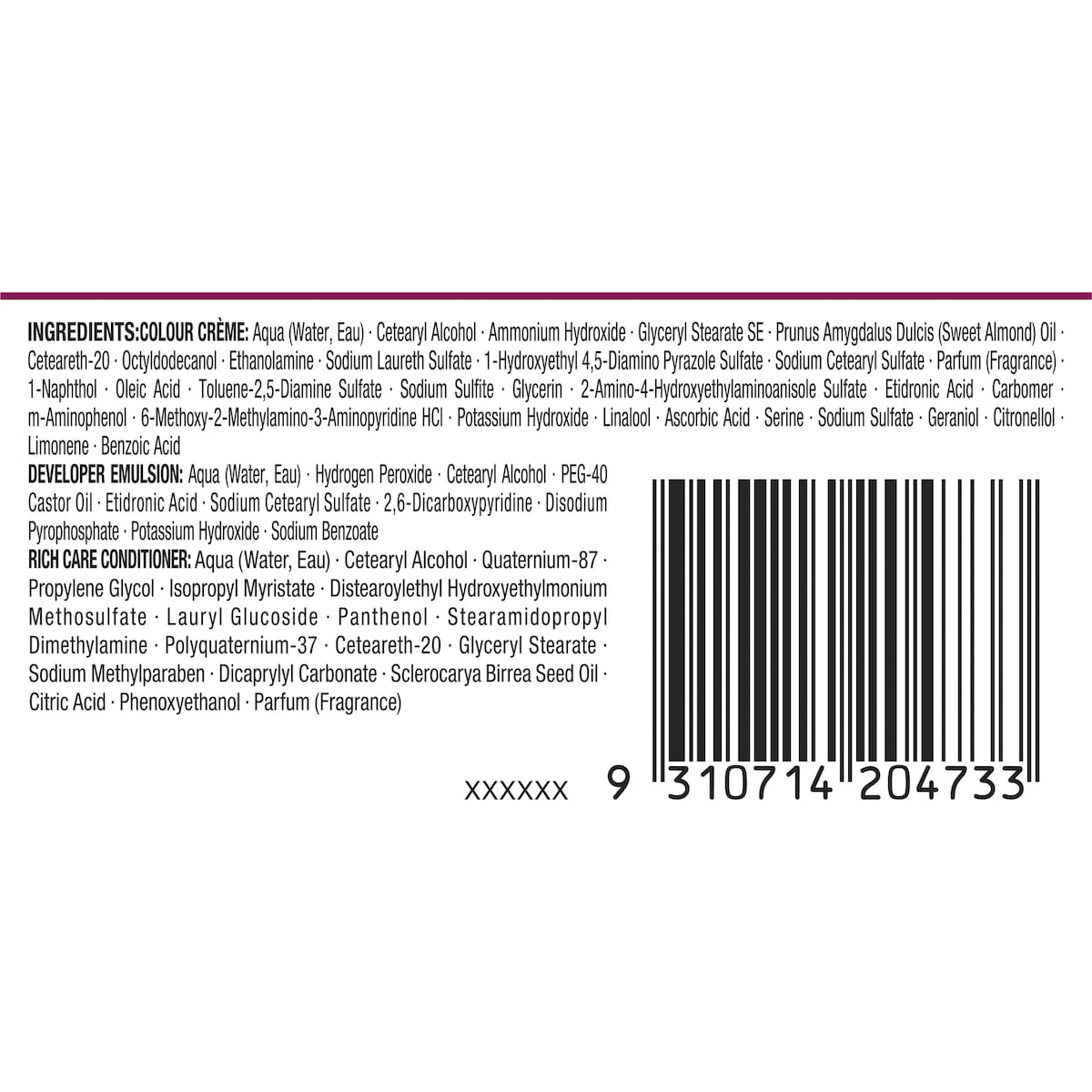 Napro Palette Intensive Oil-care Permanent Hair Colour Rosewood Violet Each