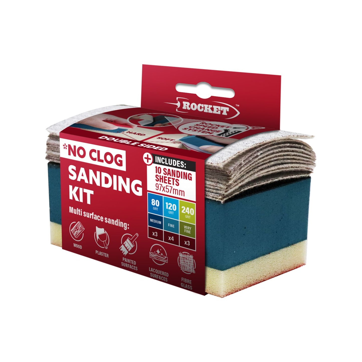 Rocket Sanding Sponge Kit - 10 Pack