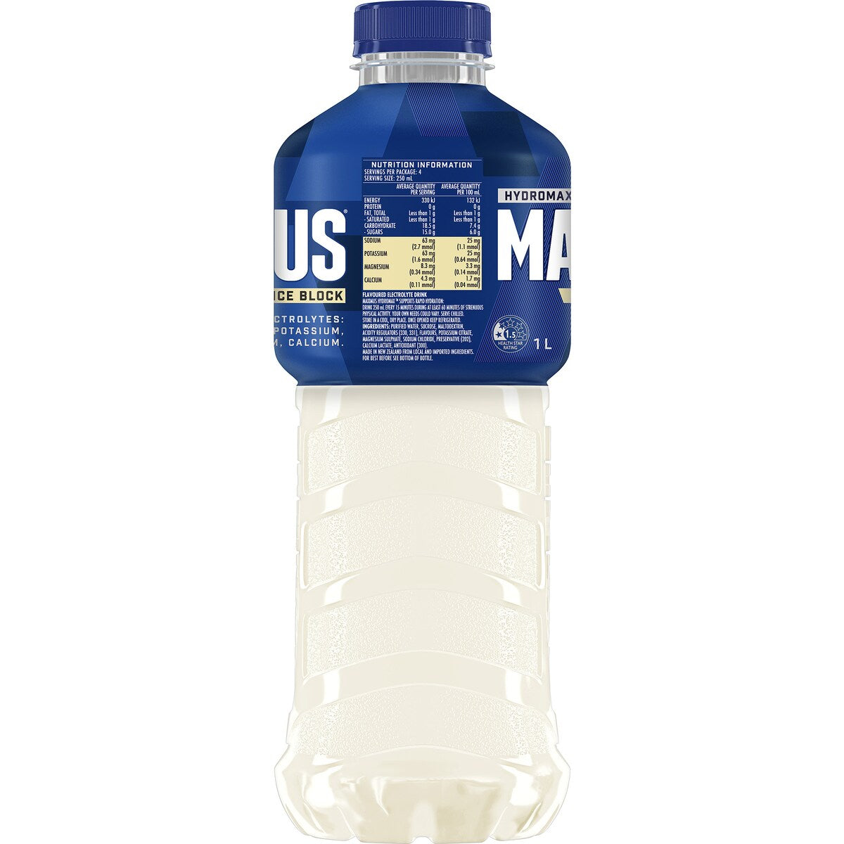 Maximus Lemonade Ice Block Isotonic Sports Drink 1L