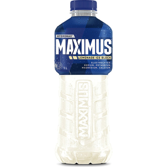 Maximus Lemonade Ice Block Isotonic Sports Drink 1L
