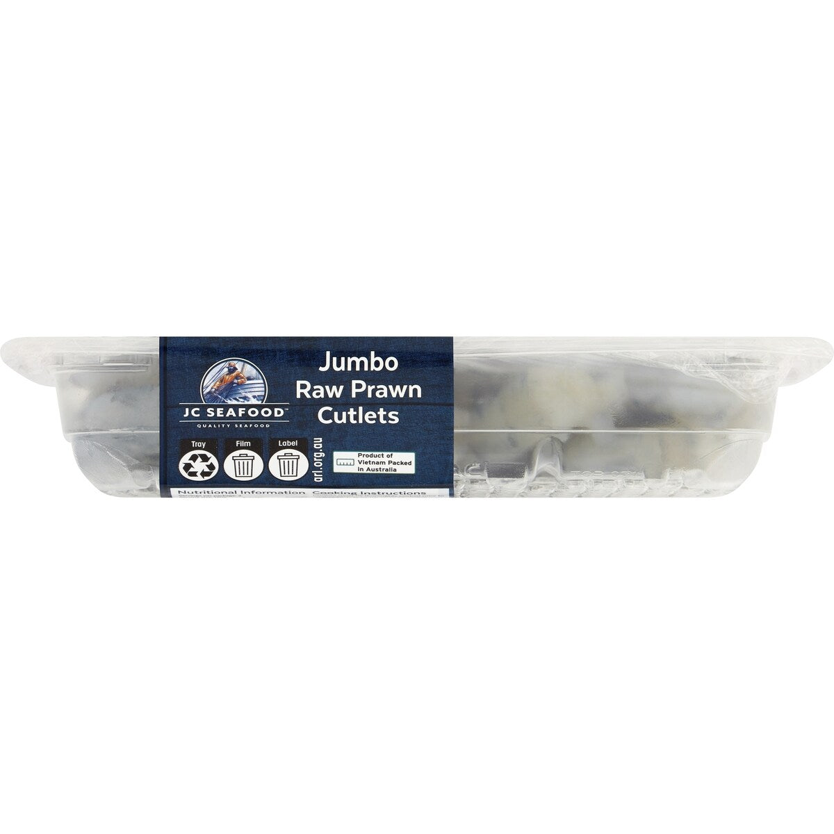 Jc Seafood Jumbo Raw Prawn Cutlets 240g