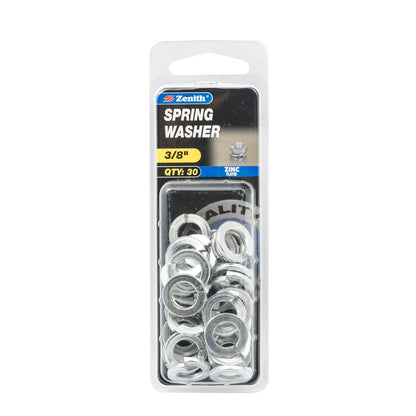 Zenith Spring Washer - 3/8" - 30 Pack