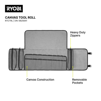 Ryobi Traxx Canvas Tool Roll