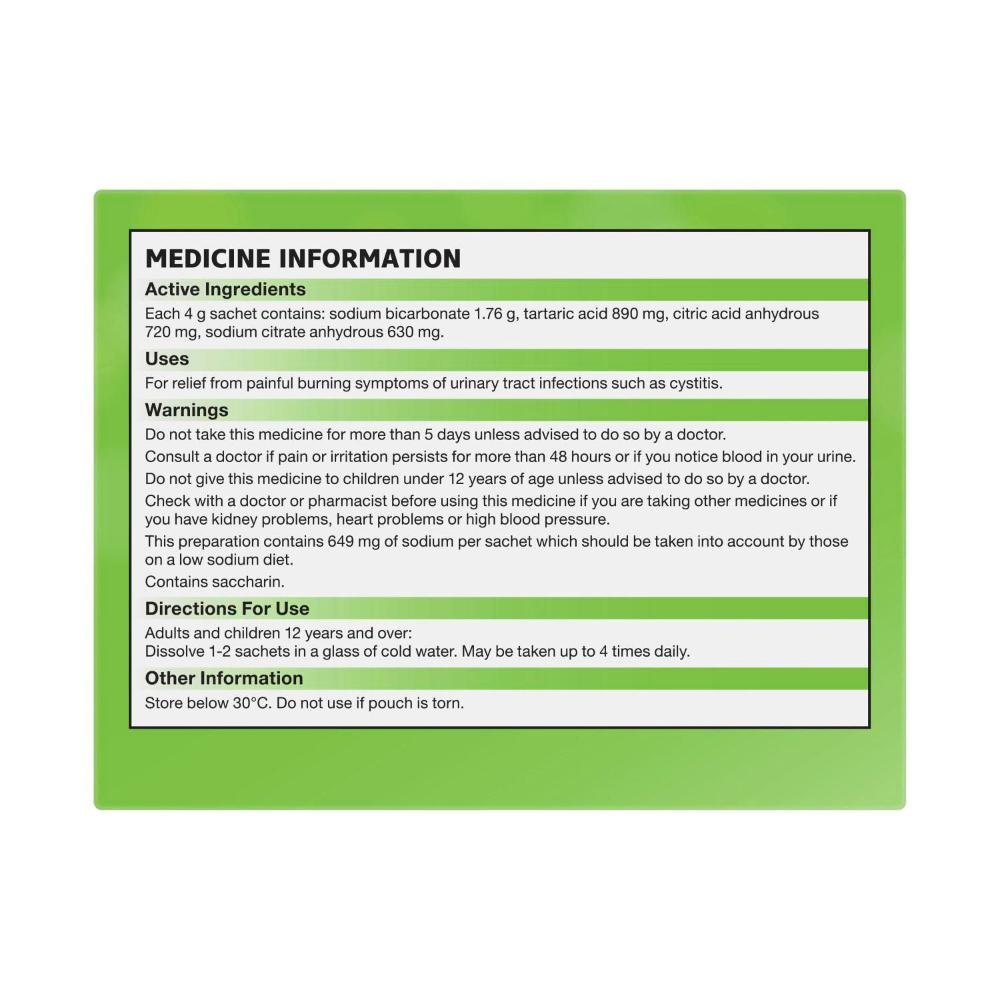 Ural Sugar Free 20 Effervescent Powder Sachets - 1 pack