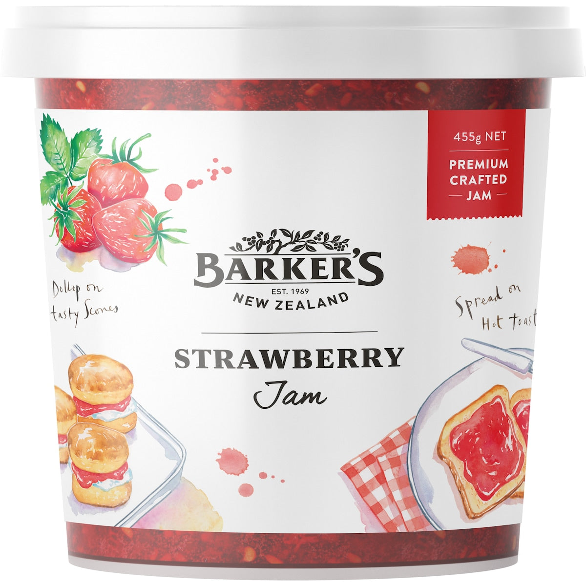 Barker's Anathoth Farm Strawberry Jam 455g
