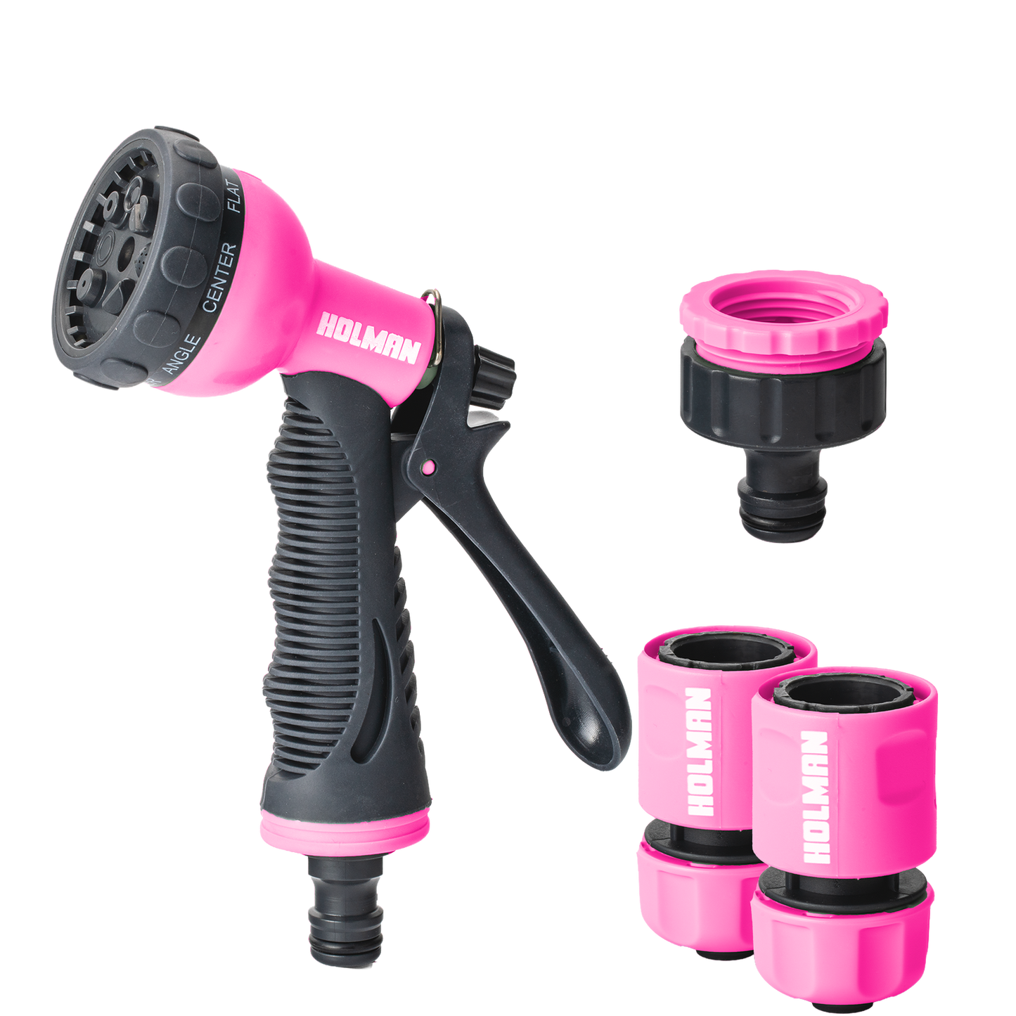Holman Spray Gun and Connector Set - 12mm - Pink - 8 Functions