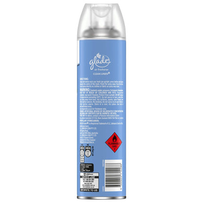 Glade Clean Linen Air Freshener Aerosol - 400g