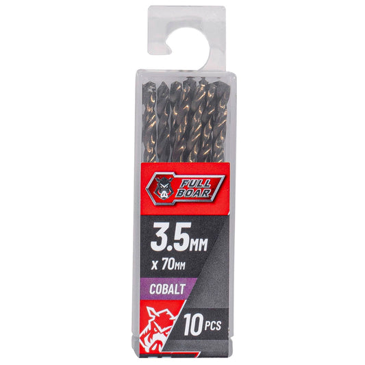 Full Boar M35 Cobalt Drill Bit - 3.5mm - 10 Pack