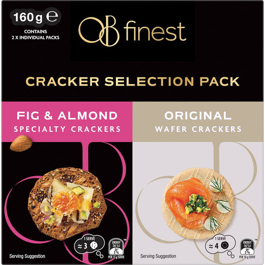 Ob Finest Mixed Cracker Selection Double Pack 160g